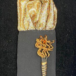 Matching Pocket Square and Boutonniere